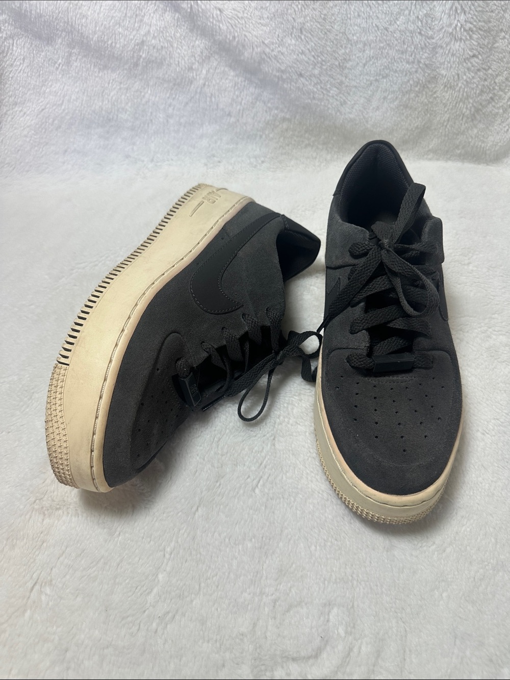 Nike Air Force 1 Sage Low Womens 7 US Shoes Night Stadium Phantom